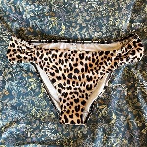 VS cheetah print bathing suit bottoms